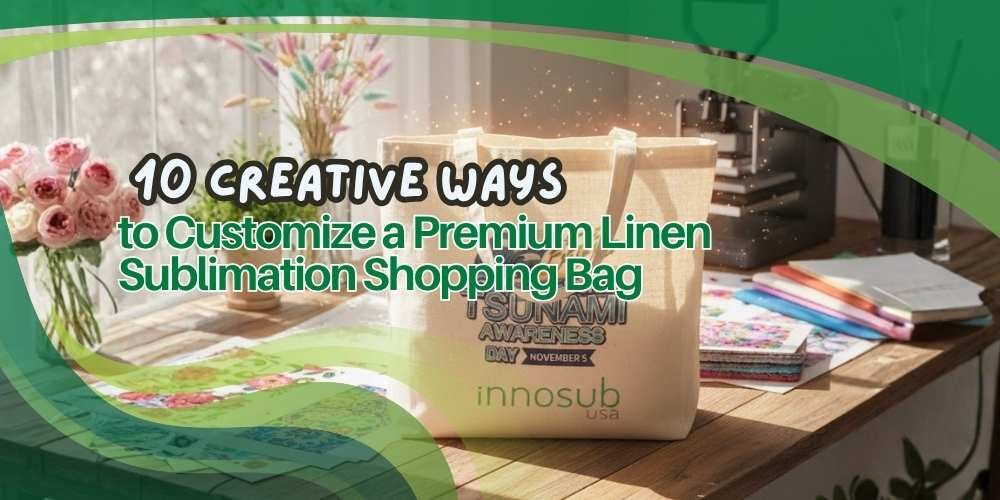 Sublimation Blanks Linen Shopping Bag | 38*40cm | Perfect for Sublimation & UV Printing