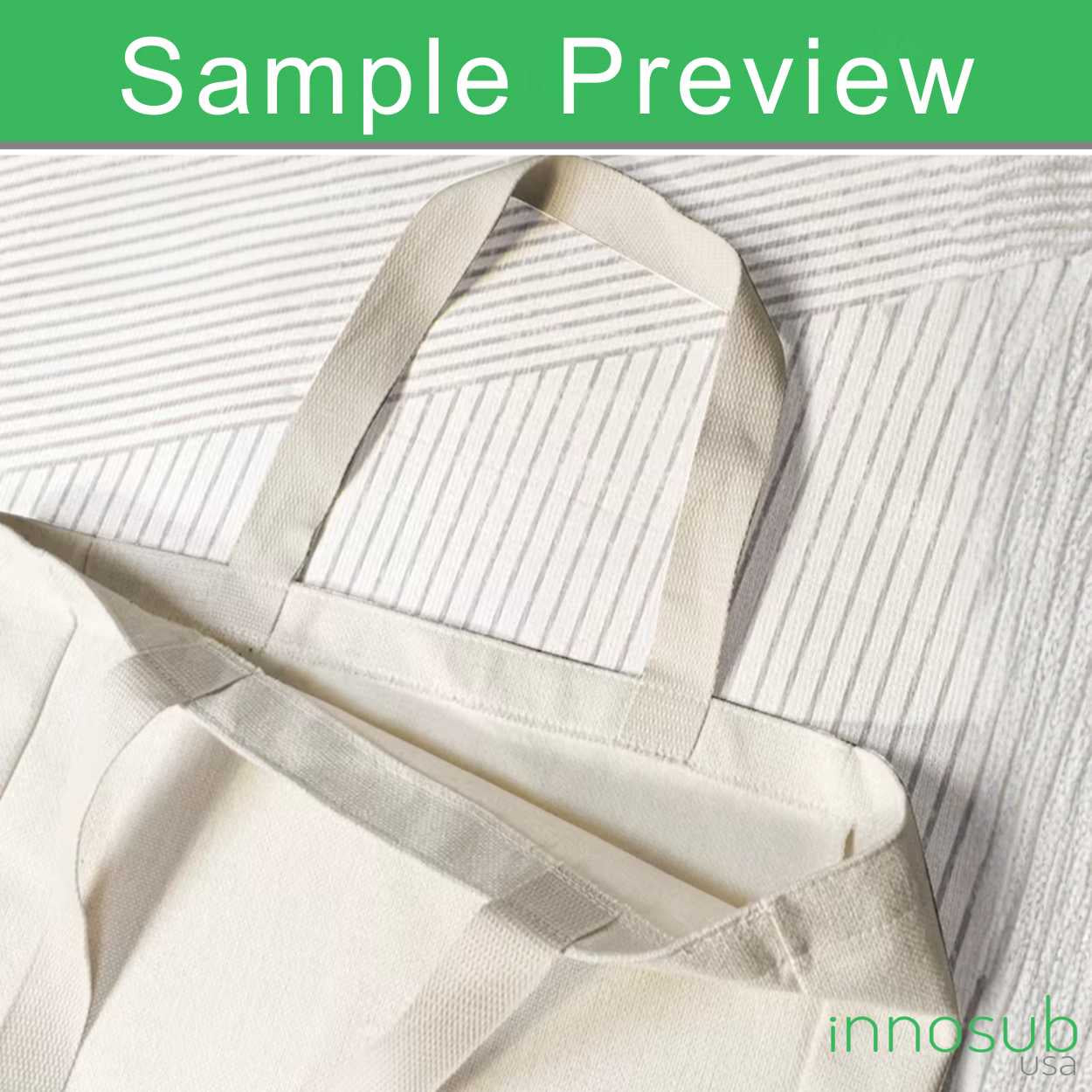 Sublimation Blanks Linen Large Capacity Tote Bag | 36*39cm | Perfect for Sublimation & UV Printing