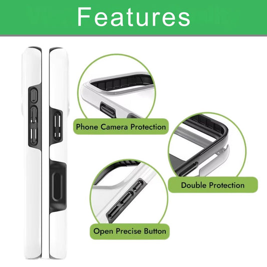 Sublimation Blanks 3D Magnetic Phone Cases for iPhone 17|16|15|14|13|12: 2-in-1 Tough Case