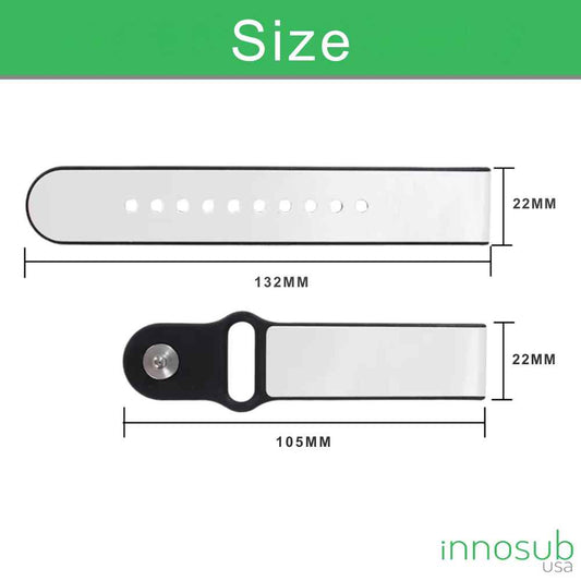 Sublimation Blank Silicone Apple Watch Bands