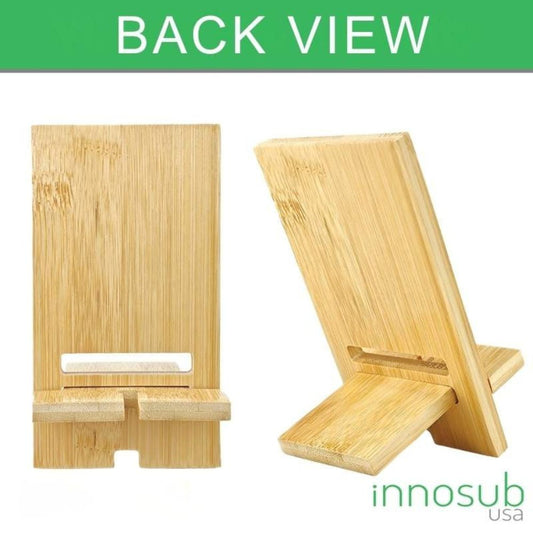 Sublimation Blanks Bamboo Mobile Phone Stand-Holder For iPhone/Android