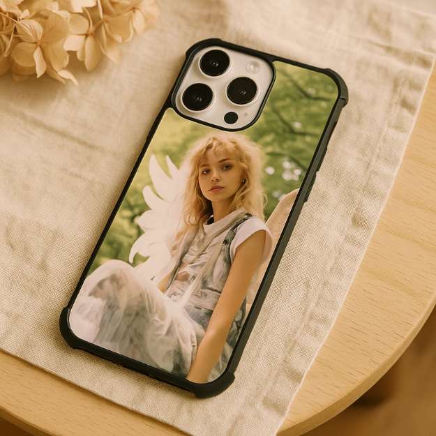 Sublimation Blanks 2D Bumper Anti-Shock Case for iPhone 15|16|17 Series - With White Glossy Aluminum Insert