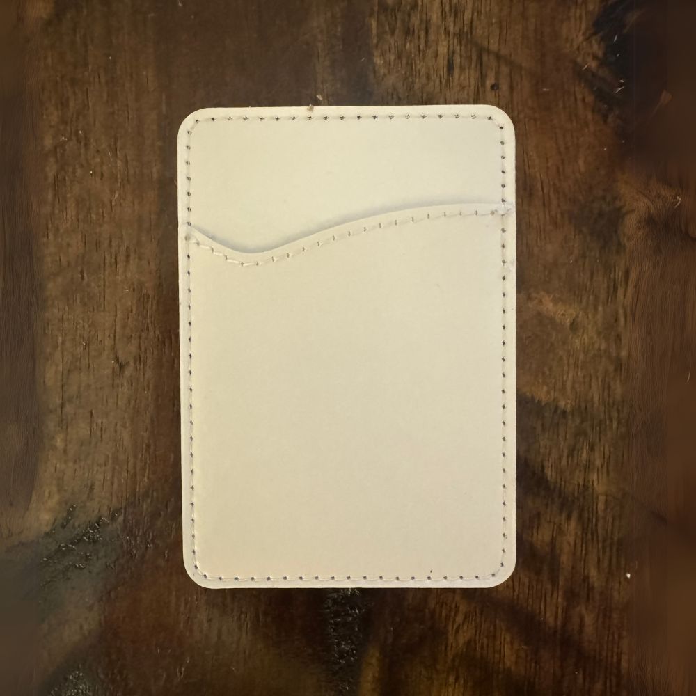 Sublimation Blanks PU Leather White Card Holder For Sublimation Printing