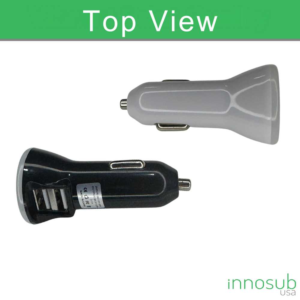 Sublimation Car Charger with 2 USB Ports