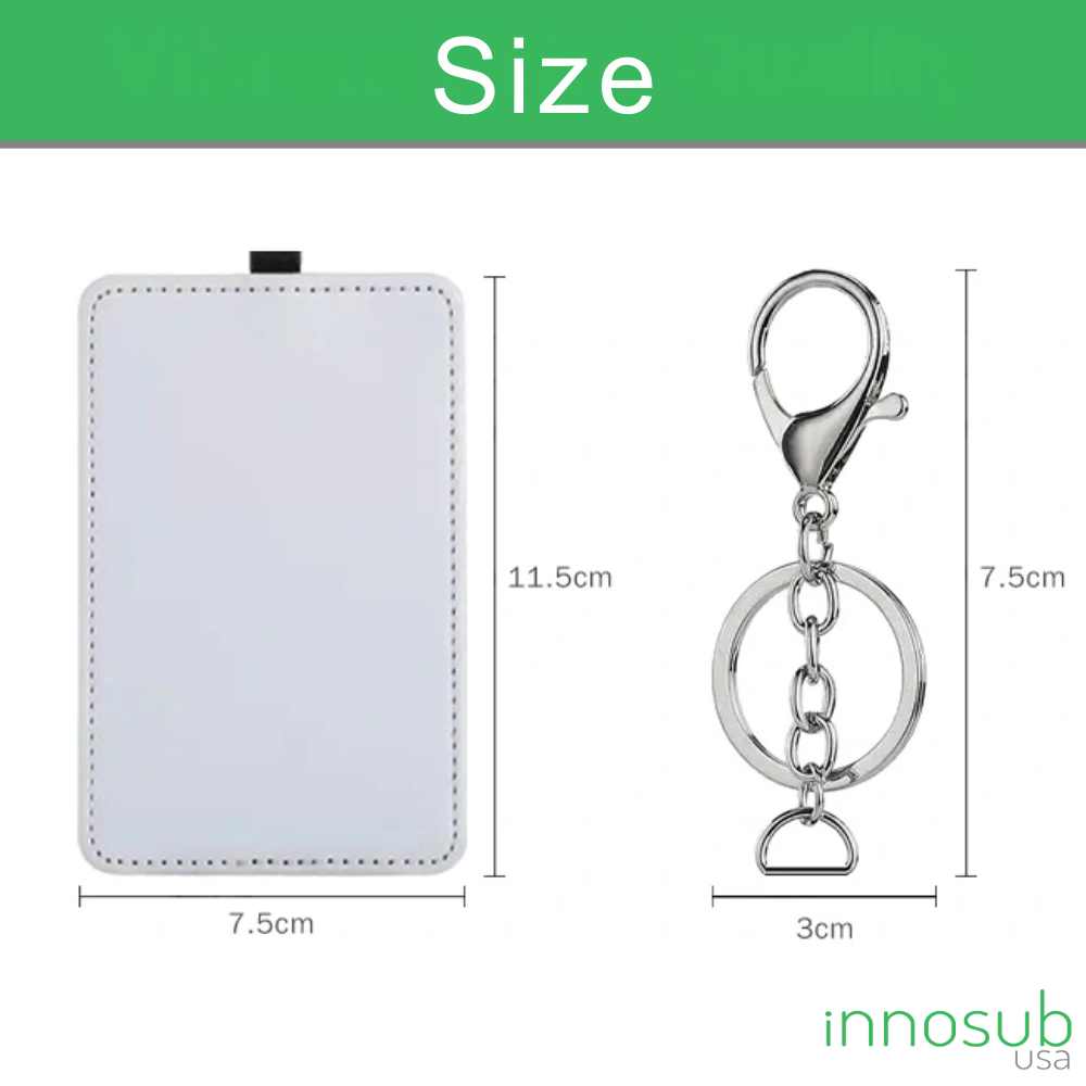 Sublimation Blanks Card holder keychain & Bag Tag