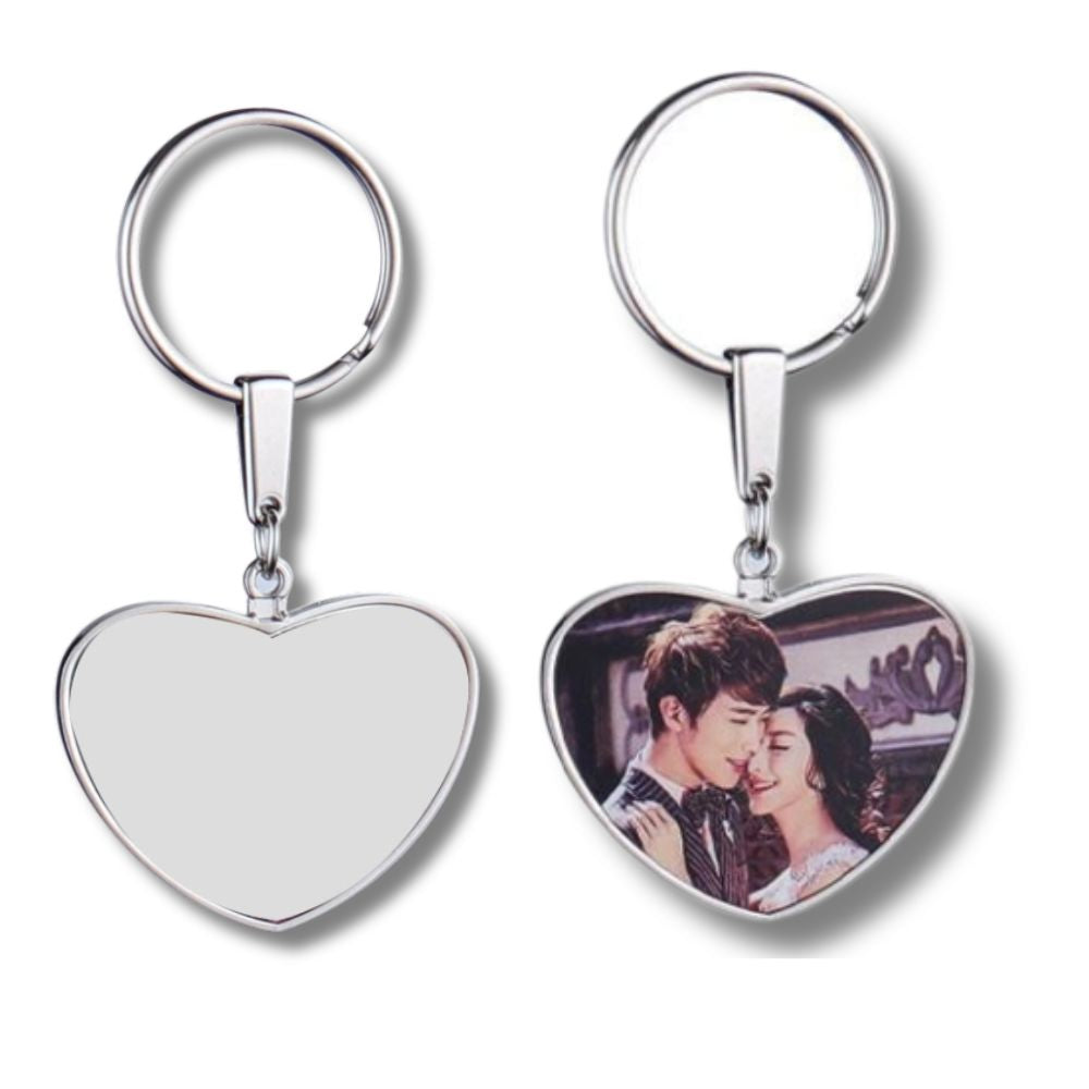 Double-sided Dangling Heart Keychain