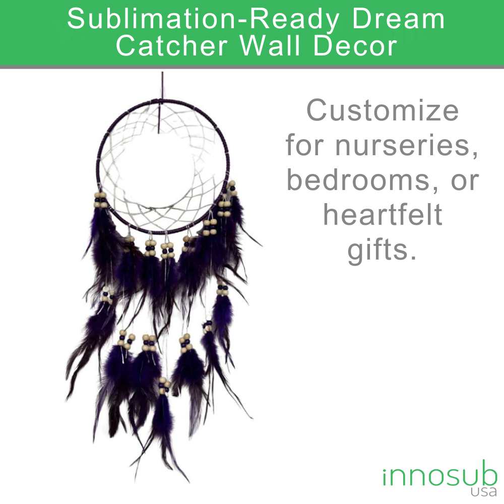 Sublimation Blank Dream Catcher Wall Hanging Decor, Bedroom, Kids, Home Decoration, Wedding Party, Blessing Gift