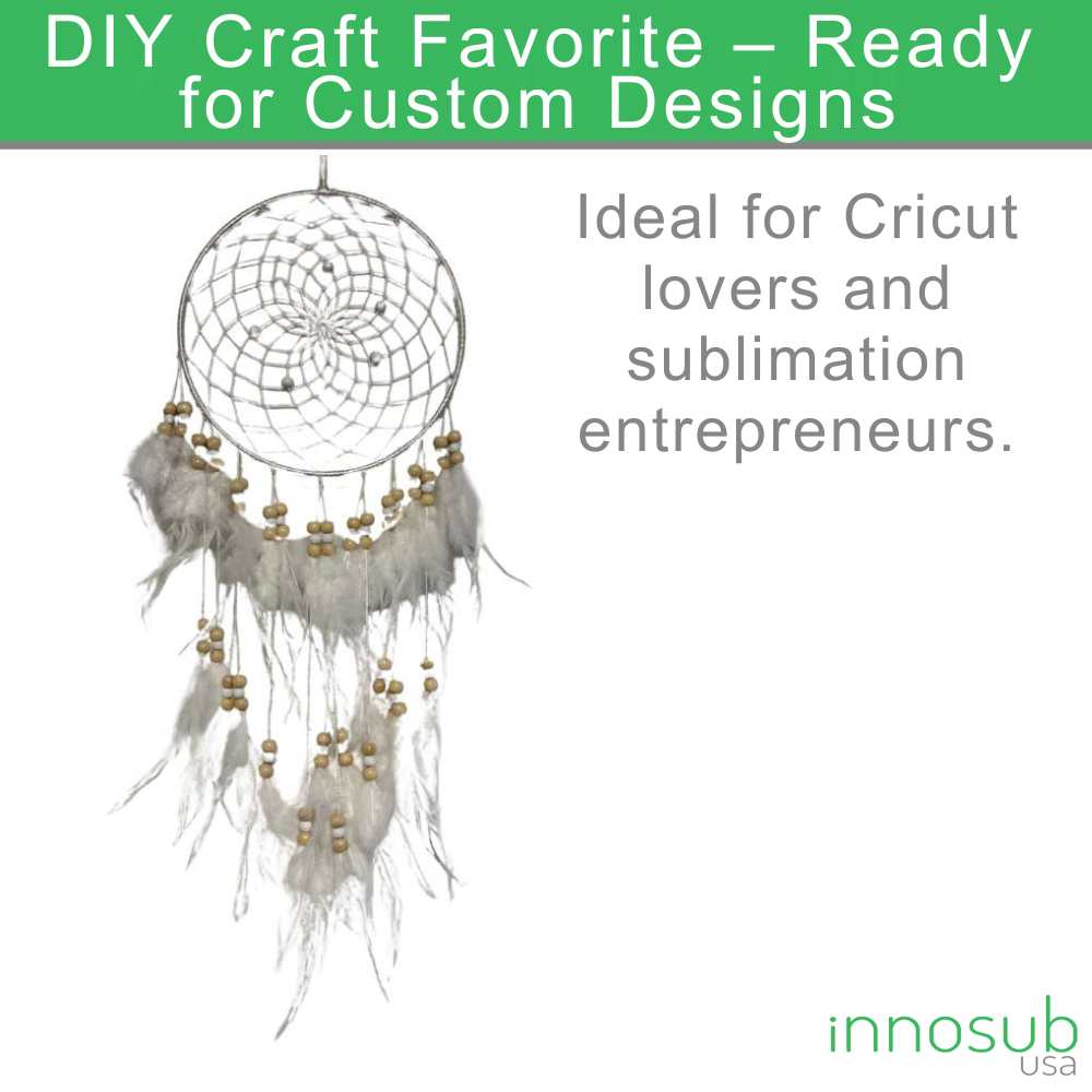 Sublimation Blank Dream Catcher Wall Hanging Decor, Bedroom, Kids, Home Decoration, Wedding Party, Blessing Gift
