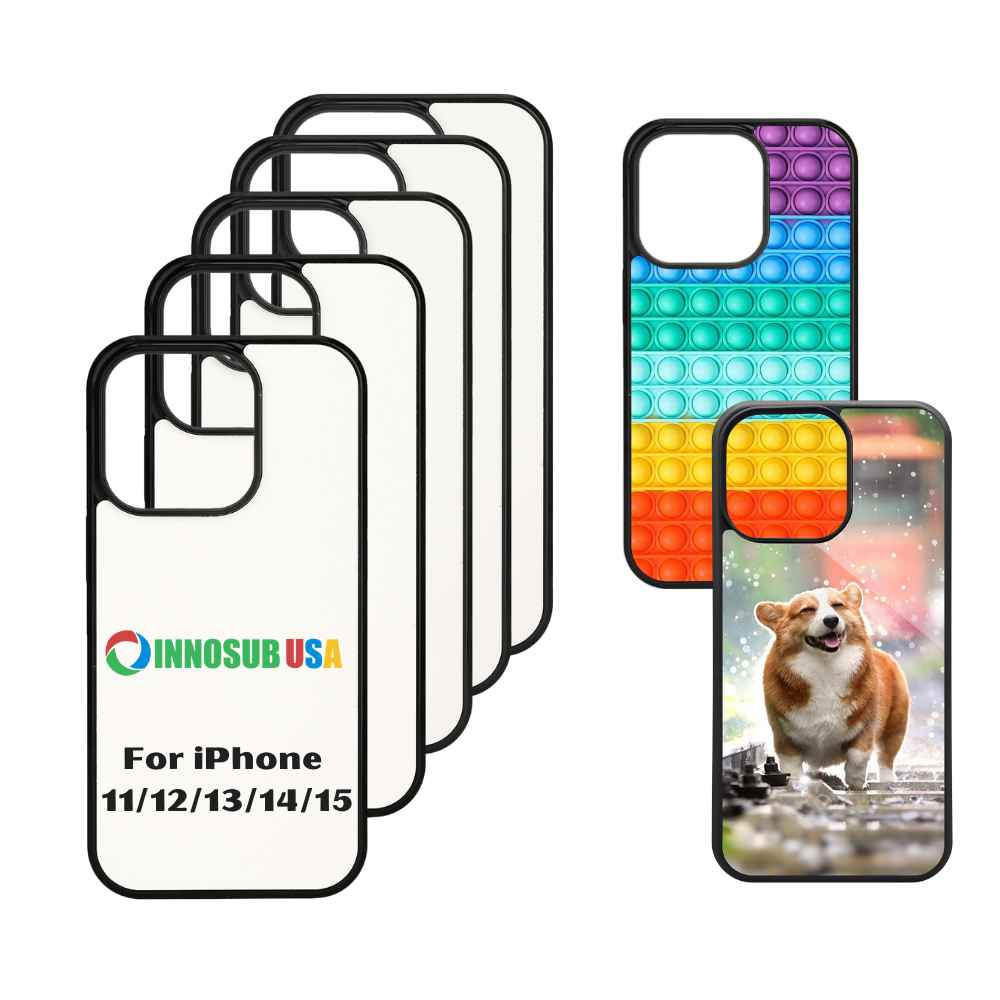 Sublimation Phone Cases Compatible with iPhone 14/13/12/11 RUBBER