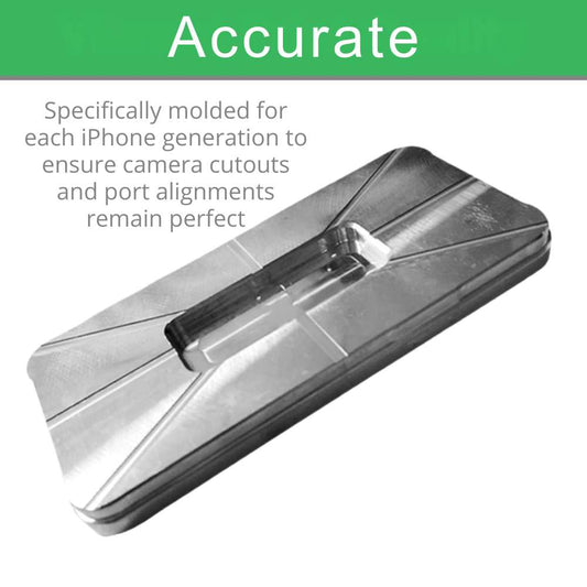 Sublimation Blanks Jig - Mould for iPhone 17|16|15|14|13|12: 2-in-1 Tough Case
