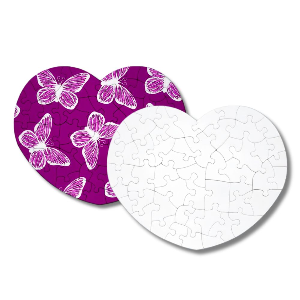 Sublimation Blanks Magnetic Puzzle - Heart | 52 Pieces