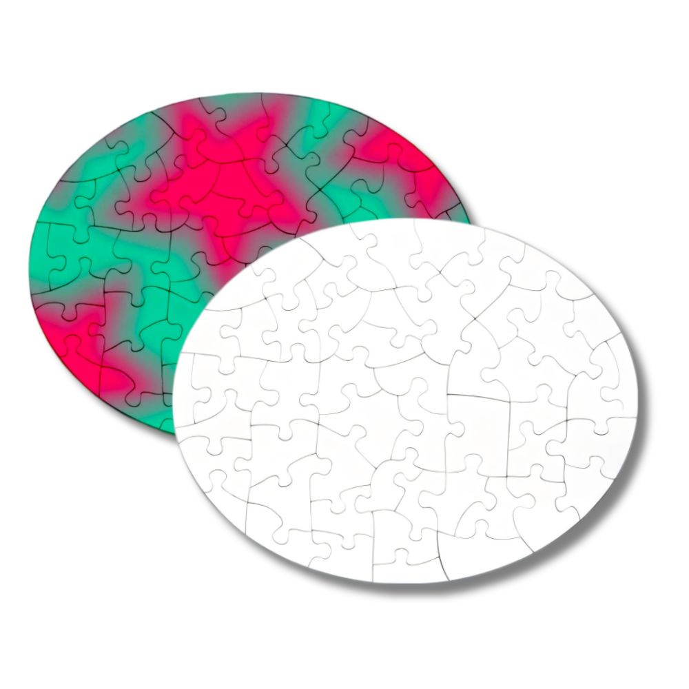 Sublimation Blanks Magnetic Puzzle - Oval | 51 pieces