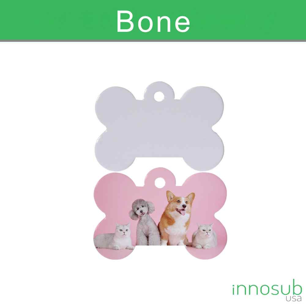 Durable ID & Style: Sublimation Blank Aluminum Pet Tags (Double-Sided)