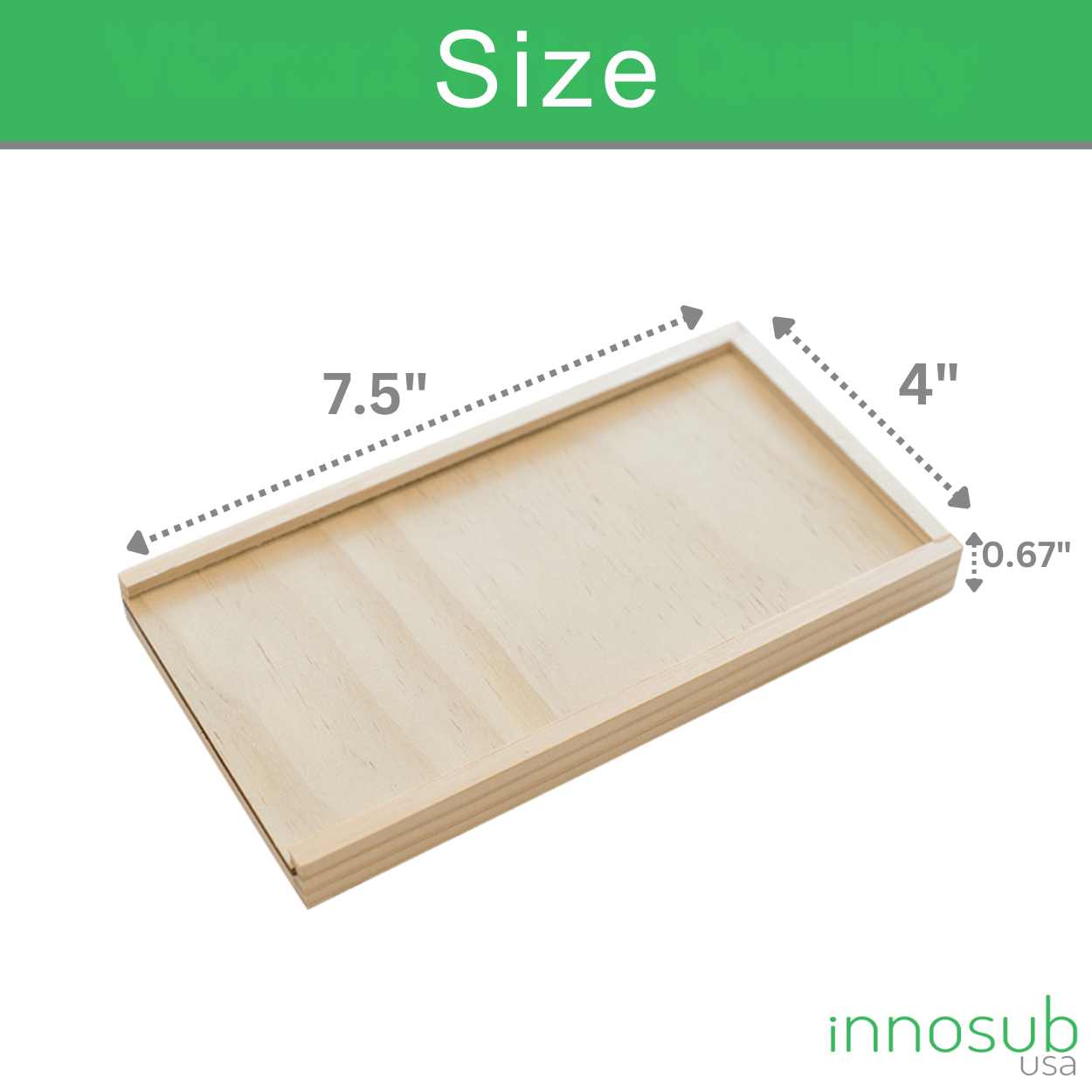 Sublimation Blanks Pencil Box with 12 pcs Color Pencils | PlyWood Brush Set