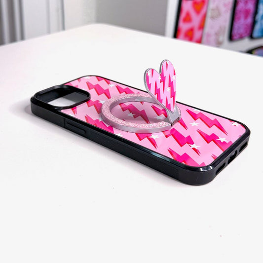 Sublimation Blanks Heart Sparkle Ring With Magnet