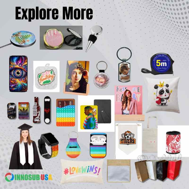 Sublimation Wireless Charging LED Pad Compatible with iPhone & Samsung