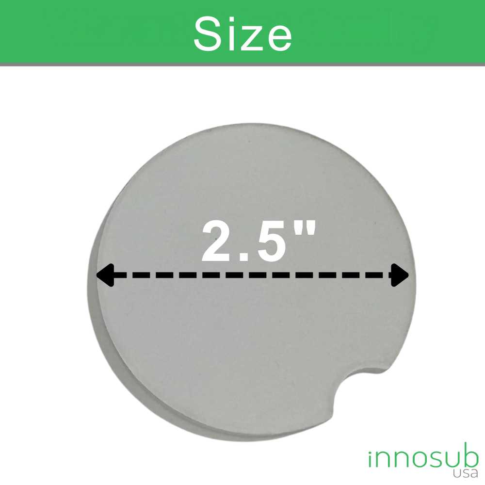 Sublimation Blanks Sandstone Car Coasters