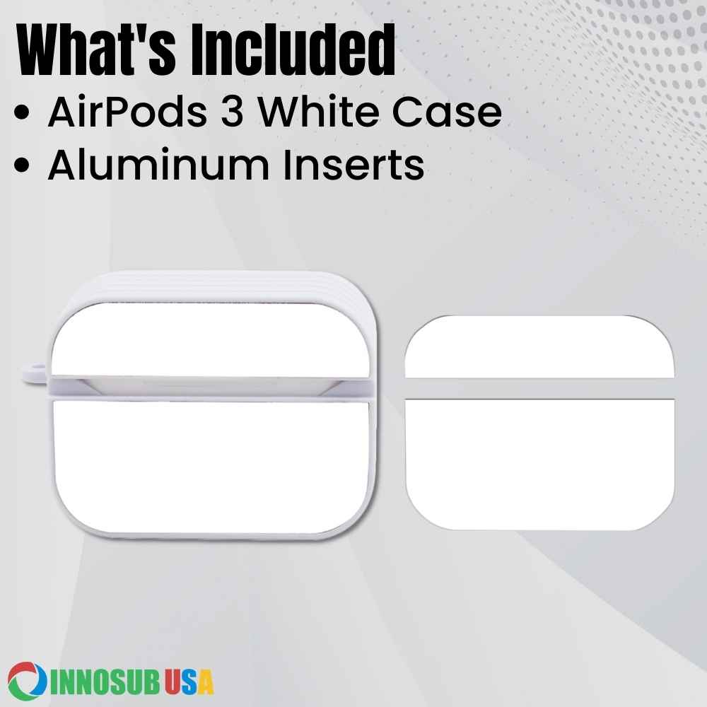 Sublimation Blanks AirPod Case 4|3|2|1| Plastic Case & Rubber Case