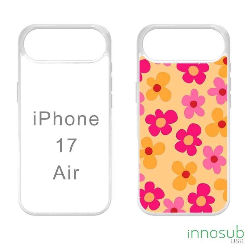 Sublimation Phone Rubber Cases for iPhone 17|16|15|14|13|12|11|Air|Plus|Pro|ProMax - Aluminum Insert