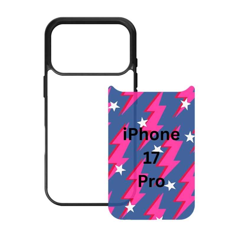 Sublimation Blanks Phone Cases for iPhone 17|16|15|14|13|12|Plus|Pro|ProMax - Tempered Glass Insert