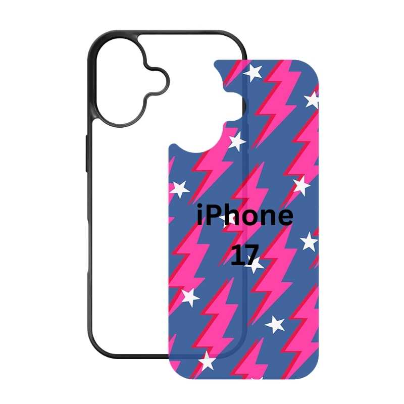 Sublimation Blanks Phone Cases for iPhone 17|16|15|14|13|12|Plus|Pro|ProMax - Tempered Glass Insert