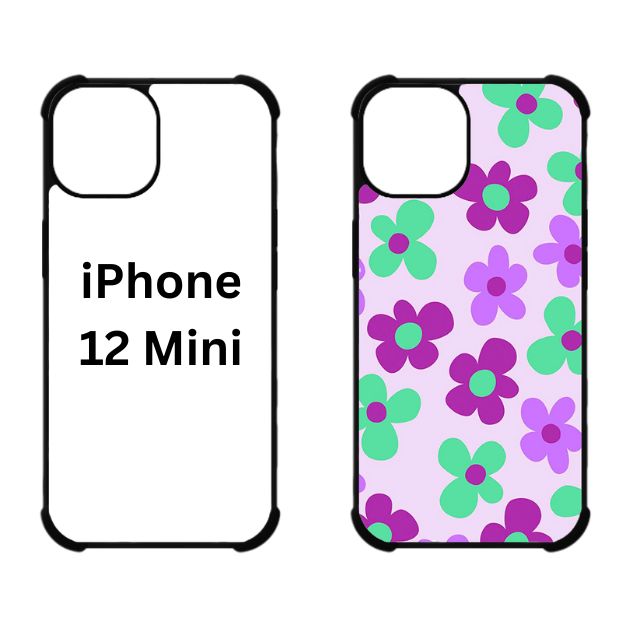 Sublimation Blanks 2D Bumper Anti-Shock Case for iPhone 15|16|17 Series - With White Glossy Aluminum Insert