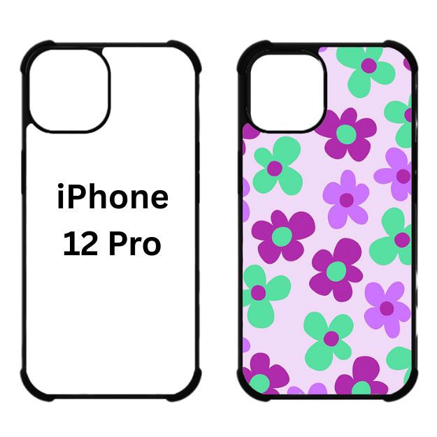Sublimation Blanks 2D Bumper Anti-Shock Case for iPhone 15|16|17 Series - With White Glossy Aluminum Insert