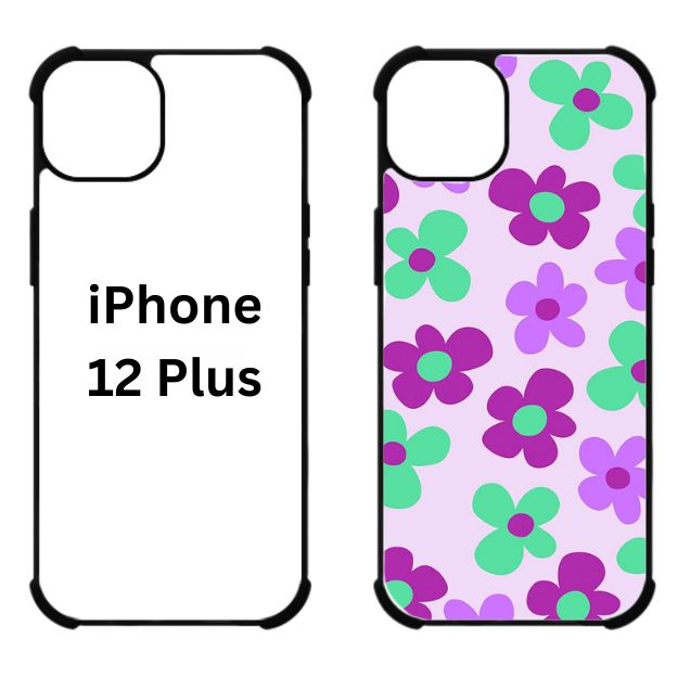 Sublimation Blanks 2D Bumper Anti-Shock Case for iPhone 15|16|17 Series - With White Glossy Aluminum Insert