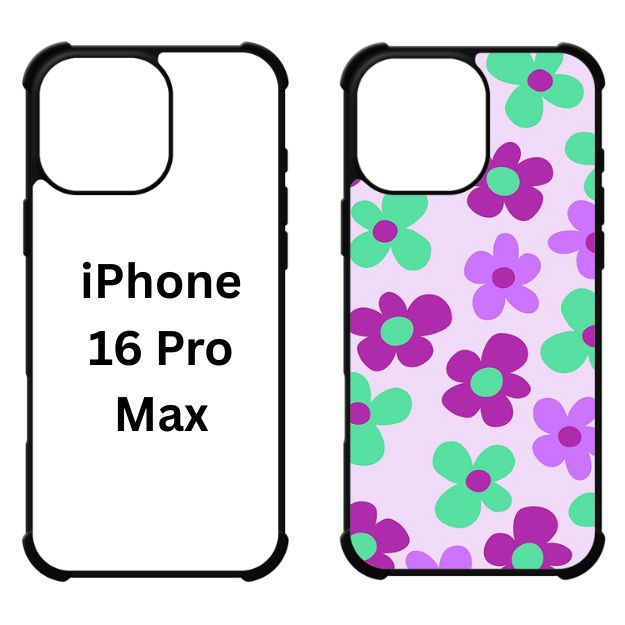 Sublimation Blanks 2D Bumper Anti-Shock Case for iPhone 15|16|17 Series - With White Glossy Aluminum Insert