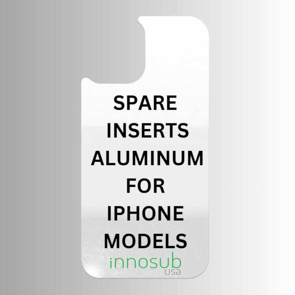 White Spare Aluminum Inserts for Sublimation Cases Compatible with iPhone - All Models