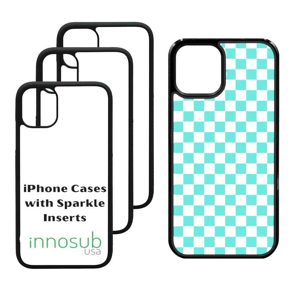 Sublimation Blank Case with Sparkle Inserts for iPhone 11/12
