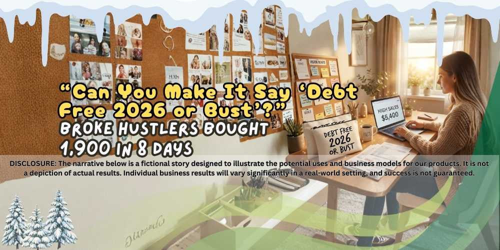 “Can You Make It Say ‘Debt Free 2026 or Bust’?” – Broke Hustlers Bought 1,900 in 8 Days 