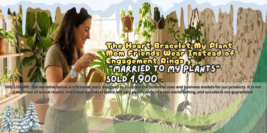 The Heart Bracelet My Plant Mom Friends Wear Instead of Engagement Rings – “Married to My Plants” Sold 1,900