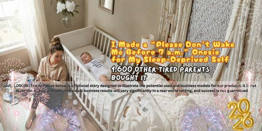 I Made a “Please Don’t Wake Me Before 7 a.m.” Onesie for My Sleep-Deprived Self – 1,600 Other Tired Parents Bought It