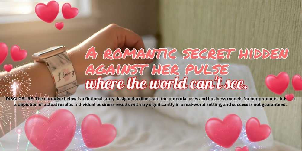 A romantic secret hidden against her pulse, where the world can't see. 🤫