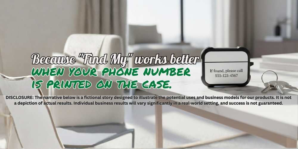 Because "Find My" works better when your phone number is printed on the case. 📍