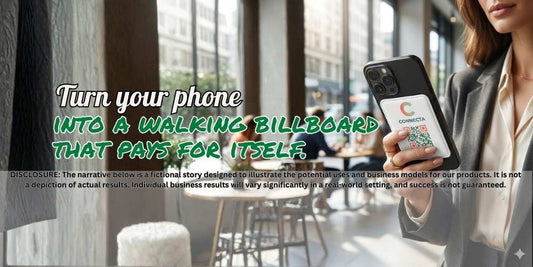 Turn your phone into a walking billboard that pays for itself. 📈🤳