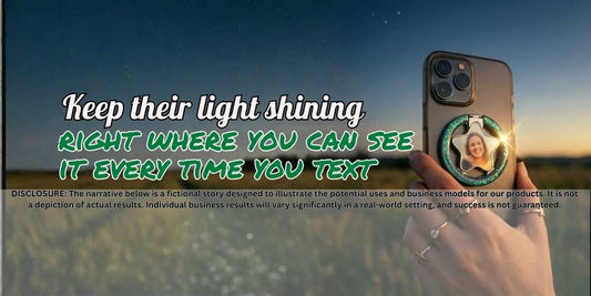 Keep their light shining right where you can see it every time you text. 🕊️✨