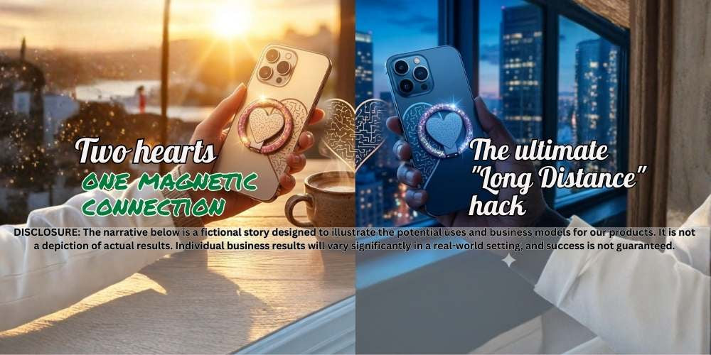 Two hearts, one magnetic connection. The ultimate "Long Distance" hack. ✈️🔗