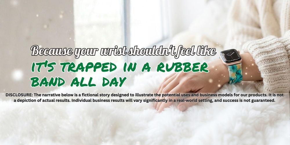 Because your wrist shouldn't feel like it's trapped in a rubber band all day. ☁️⌚