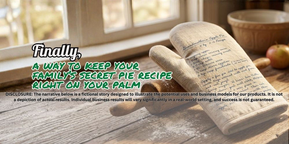 Finally, a way to keep your family’s secret pie recipe right on your palm. 🥧📜