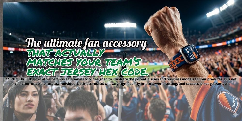 The ultimate fan accessory that actually matches your team’s exact jersey hex code. 🏈📣