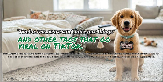 "I’m the reason we can’t have nice things" and other tags that go viral on TikTok. 😂🦴