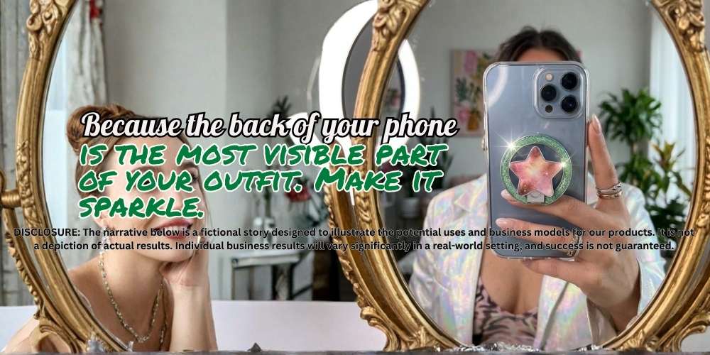 Because the back of your phone is the most visible part of your outfit. Make it sparkle. 🤳