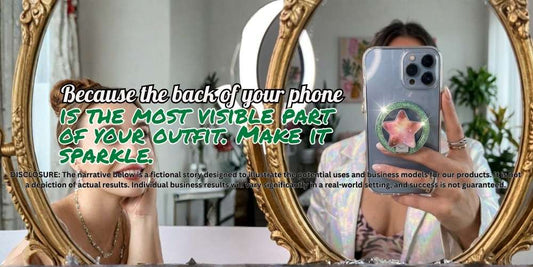 Because the back of your phone is the most visible part of your outfit. Make it sparkle. 🤳