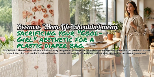 Because "Mom-Life" shouldn't mean sacrificing your "Cool-Girl" aesthetic for a plastic diaper bag. 🤱✨