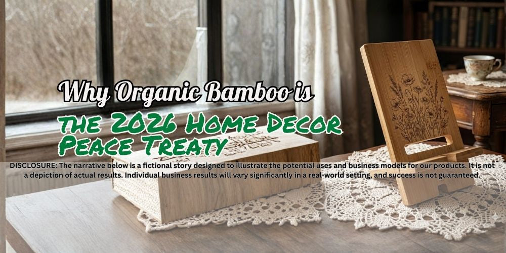 "Why a piece of Natural Bamboo is the only bridge that makes a 2026 smartphone feel like it belongs on Grandma’s antique lace doily." 👵🎋
