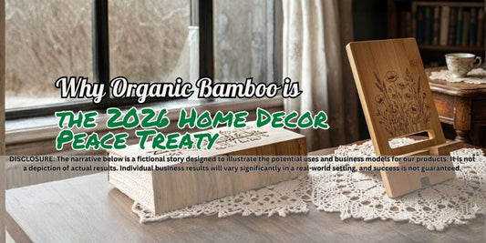 "Why a piece of Natural Bamboo is the only bridge that makes a 2026 smartphone feel like it belongs on Grandma’s antique lace doily." 👵🎋