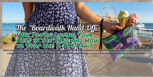 The "Boardwalk Hand-Off": Why You’re Losing Your Keys in the Sand and How to Stop the 2 PM Panic 🍦🏖️