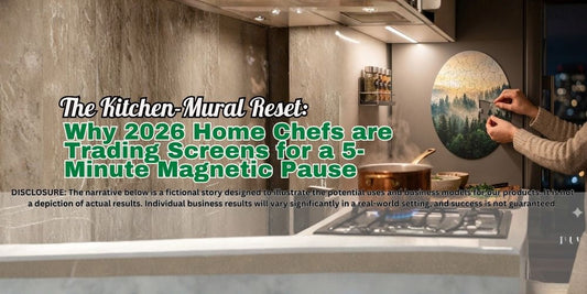 The Kitchen-Mural Reset: Why 2026 Home Chefs are Trading Screens for a 5-Minute Magnetic Pause